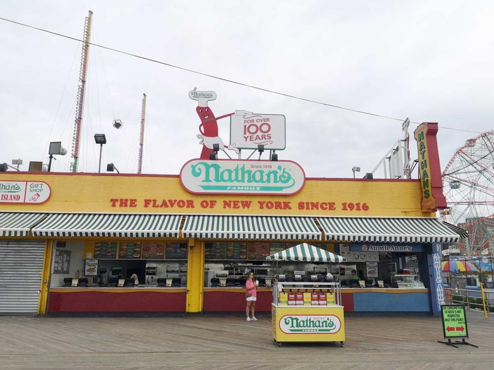 Nathan’s started by selling five-cent hot dogs.