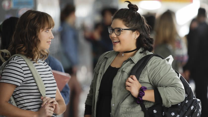 Madelyn Sher, left, and Belissa Escobedo in "The Baker and the Beauty" on ABC.