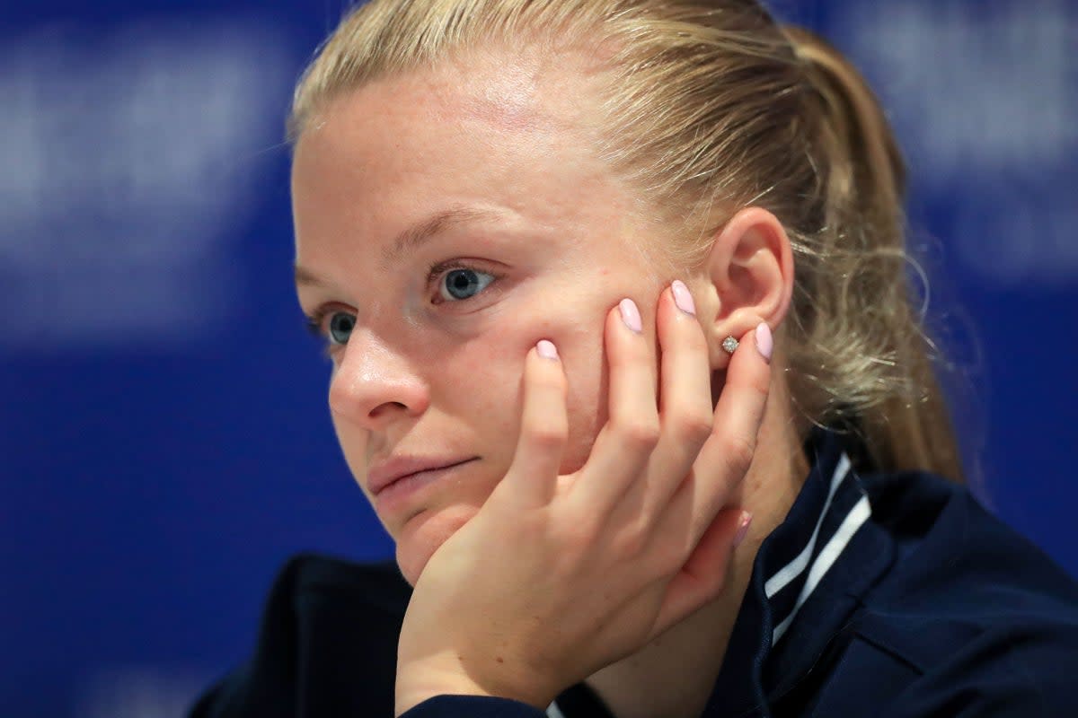 Harriet Dart’s (pictured) defeat by Caroline Garcia gave France an unassailable 3-0 lead (Bradley Collyer/PA) (PA Wire)