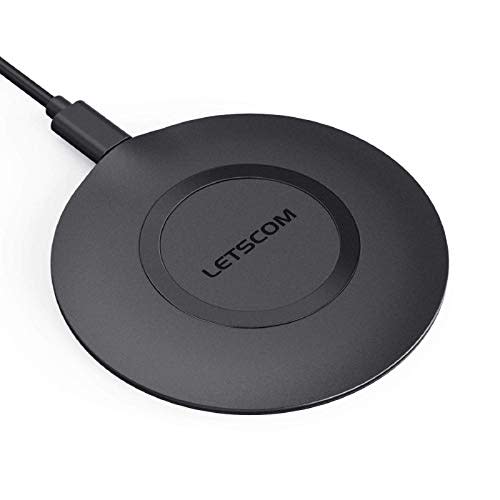 LETSCOM Wireless Charger, Qi-Certified 15W Max Fast Wireless Charging Pad, Compatible with iPho…