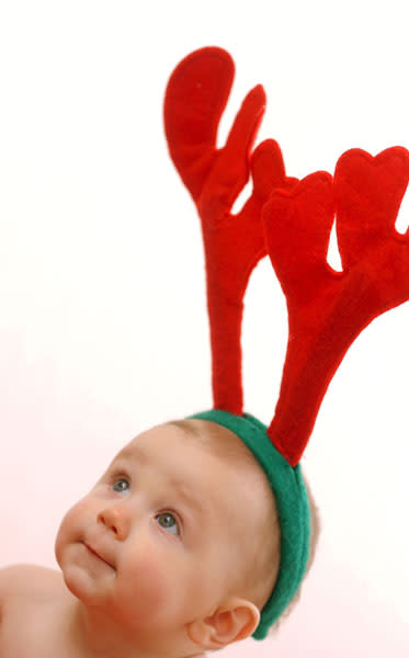 <b>Top 10 cute baby Christmas outfits </b><br><br>Will your son or daughter be sporting a pair of antlers this Christmas like this cutie?<br><br>© Rex