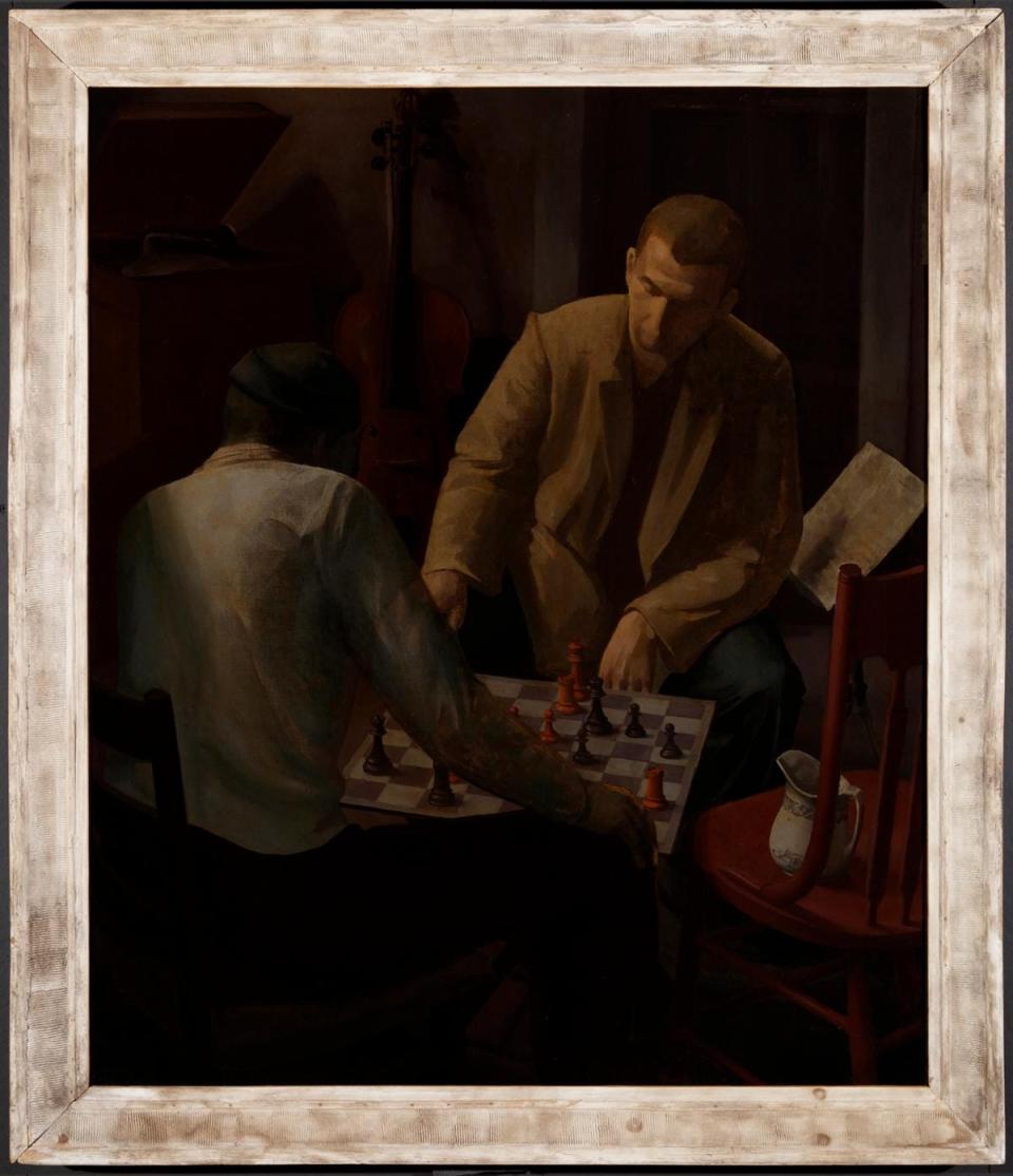 Philip Malicoat's "The Chess Players" will be part of a new exhibit at Provincetown Art Association and Museum.
