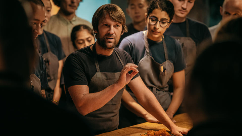 René Redzepi and the Noma team in “Omnivore,” currently streaming on Apple TV+.