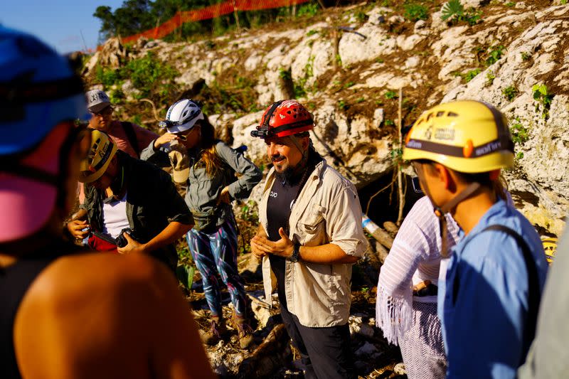 The Wider Image: Collapse, contamination: Mexican scientists sound alarm at Mayan Train