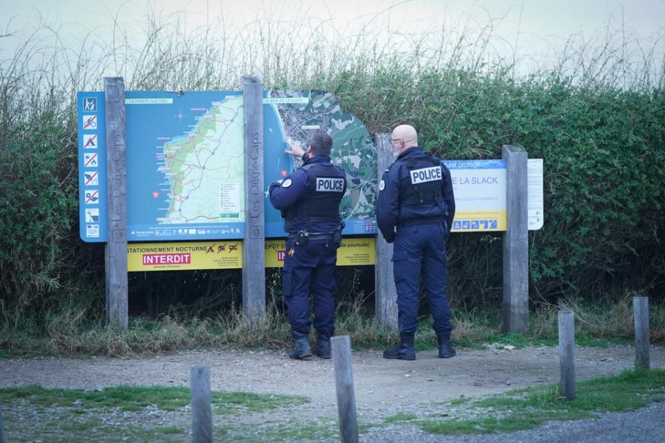 French police at the coast (Stefan Rousseau/PA) (PA Wire)