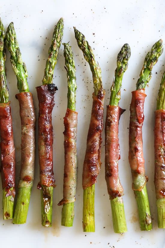 17) Grilled Prosciutto Wrapped Asparagus