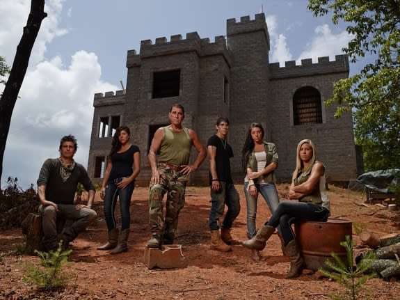 The family behind the National Geographic Channel's "Doomsday Castle." From left to right: Brent II, Lindsey, Brent, Michael, Ashley, Dawn-Marie.