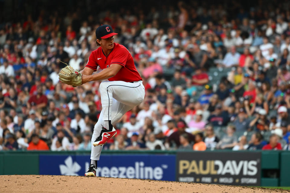 James Karinchak手感恢復。（Photo by Ben Jackson/Getty Images）