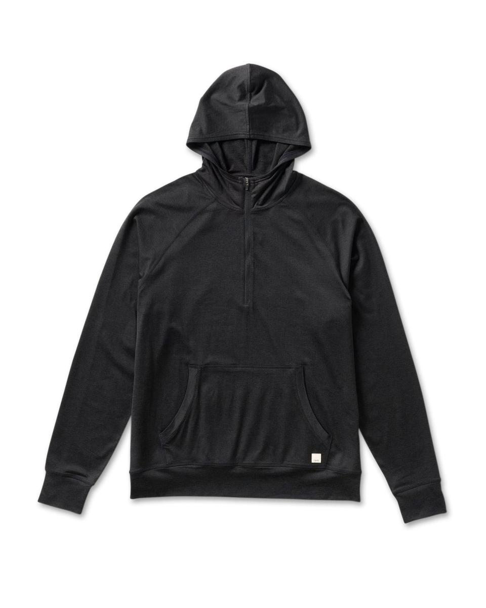 <p><a href="https://go.redirectingat.com?id=74968X1596630&url=https%3A%2F%2Fvuoriclothing.com%2Fproducts%2Fponto-performance-half-zip-hoodie-black-heather&sref=https%3A%2F%2Fwww.menshealth.com%2Fstyle%2Fg44952925%2Fbest-hoodies-for-men%2F" rel="nofollow noopener" target="_blank" data-ylk="slk:Shop Now;elm:context_link;itc:0;sec:content-canvas" class="link ">Shop Now</a></p><p>Ponto Performance Half Zip Hoodie</p><p>Vuori</p><p>$118.00</p>