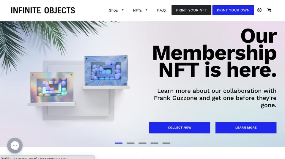 Infinite Objects website