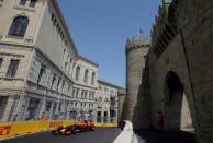 Formula One - Grand Prix of Europe - Baku, Azerbaijan - 18/6/16 - Red Bull F1 driver Daniel Ricciardo of Australia drives during the third practice session. REUTERS/Maxim Shemetov