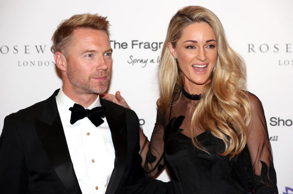 Ronan Keating and Storm Keating pictured in 2018 (PA)