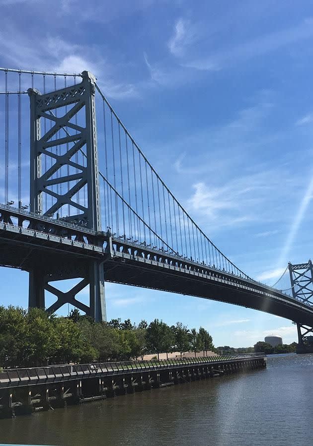 The Benjamin Franklin Bridge. Photo: Carly Williams Yahoo7 Be