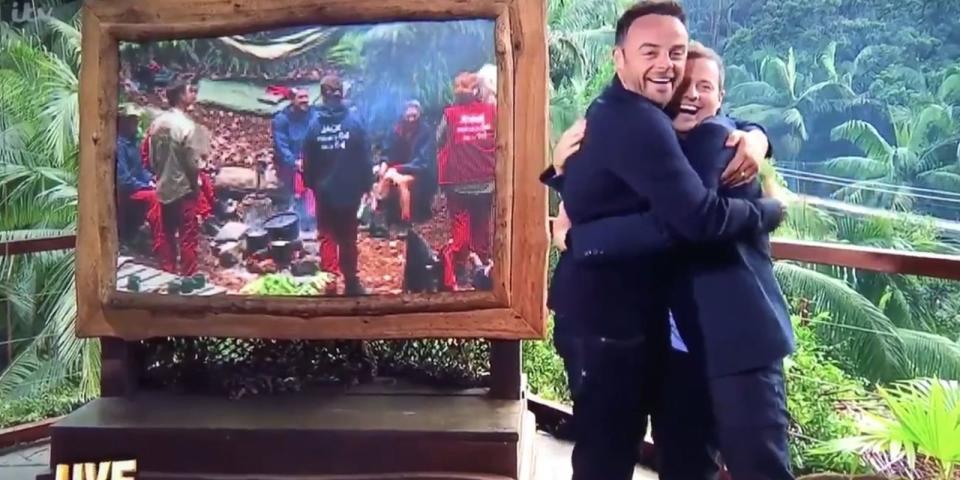 Ant made light of his rehab stint on the I’m A Celeb launch. Copyright: [ITV]