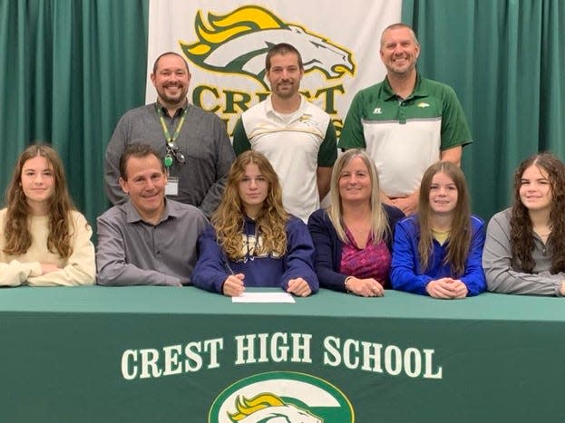 Crest High's Madison Setzer signs with Wingate University to play women's soccer.