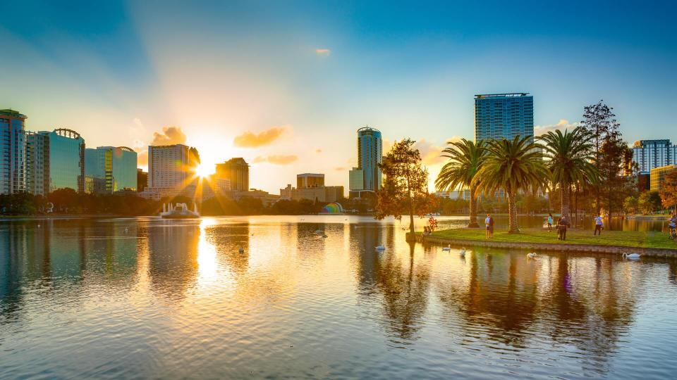 Lake Eola Park in Orlando Florida