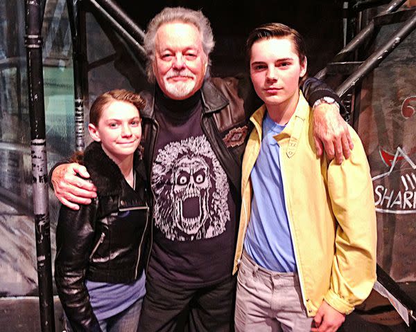 <p>China Tamblyn</p> Russ Tamblyn (center) with grandchildren Vivian (left) and Dylan in 2013