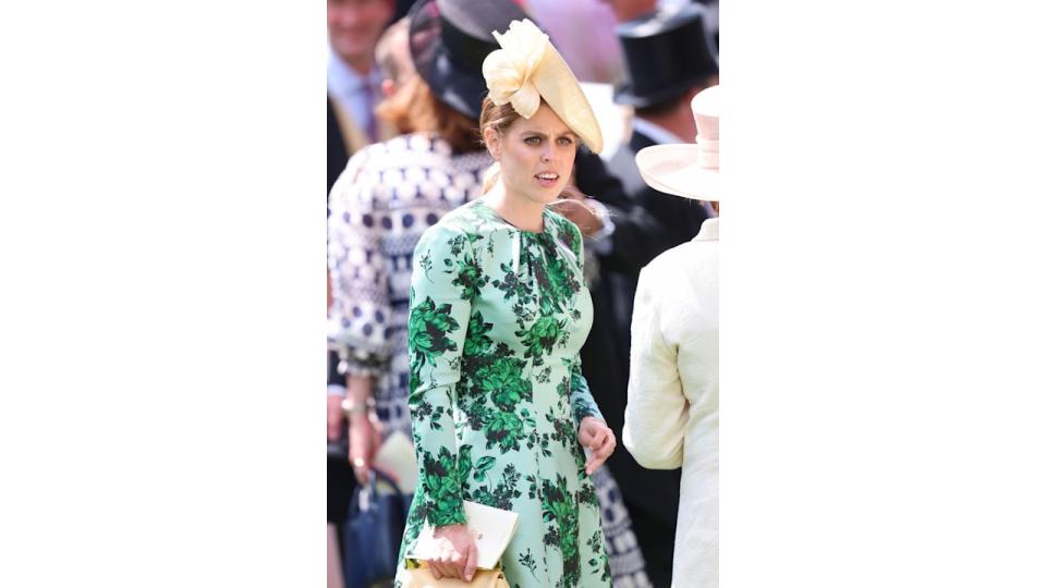 Princess Beatrice arrives by carriage on day four of Royal Ascot at Ascot Racecourse, Berkshire. Picture date: Friday June 21, 2024. 