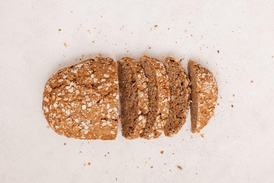 <p><strong>Sprouted grain bread is packed with healthy nutrients and dietary fiber</strong> which has been shown to provide several heart healthy benefits. It has a nutty flavor and great texture that adds personality to any snack or sandwich.</p>