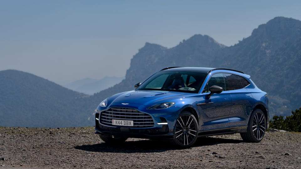 Aston Martin’s DBX707 adding to the beauty of Sardinia. - Credit: Dominic Fraser, courtesy of Aston Martin Lagonda