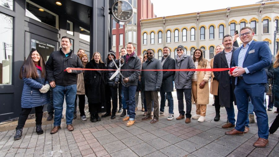 Shinola celebrated the grand opening of its new Grand Rapids retail location with a ribbon-cutting ceremony. (Courtesy Bryan Esler Photo & Shinola)