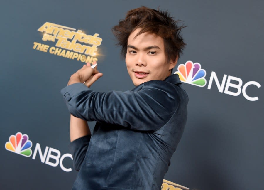 <em>PASADENA, CALIFORNIA – OCTOBER 21: Shin Lim attends the Premiere Of NBC’s “America’s Got Talent: The Champions” Season 2 Finale at Sheraton Pasadena Hotel on October 21, 2019 in Pasadena, California. (Photo by Gregg DeGuire/Getty Images)</em>