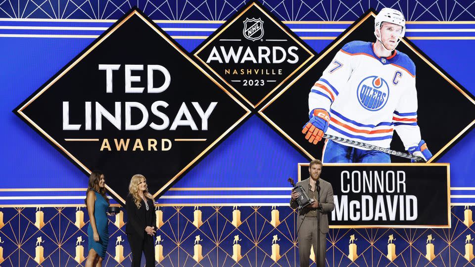 McDavid receives the Ted Lindsay Award. - Jason Kempin/Getty Images