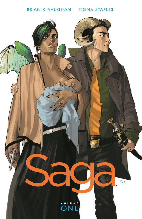 <p><a href="https://go.redirectingat.com?id=74968X1596630&url=https%3A%2F%2Fbookshop.org%2Fp%2Fbooks%2Fsaga-volume-1-brian-k-vaughan%2F18635131&sref=https%3A%2F%2Fwww.cosmopolitan.com%2Fentertainment%2Fbooks%2Fg44592749%2Fbest-graphic-novels%2F" rel="nofollow noopener" target="_blank" data-ylk="slk:Shop Now;elm:context_link;itc:0;sec:content-canvas" class="link ">Shop Now</a></p><p>"Saga"</p><p>$9.29</p><p>bookshop.org</p><span class="copyright">Image Comics</span>