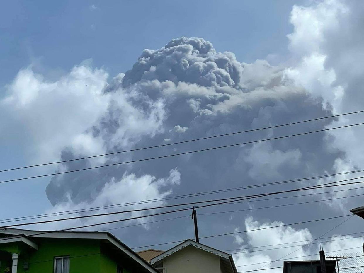 St Vincent volcano la soufriere