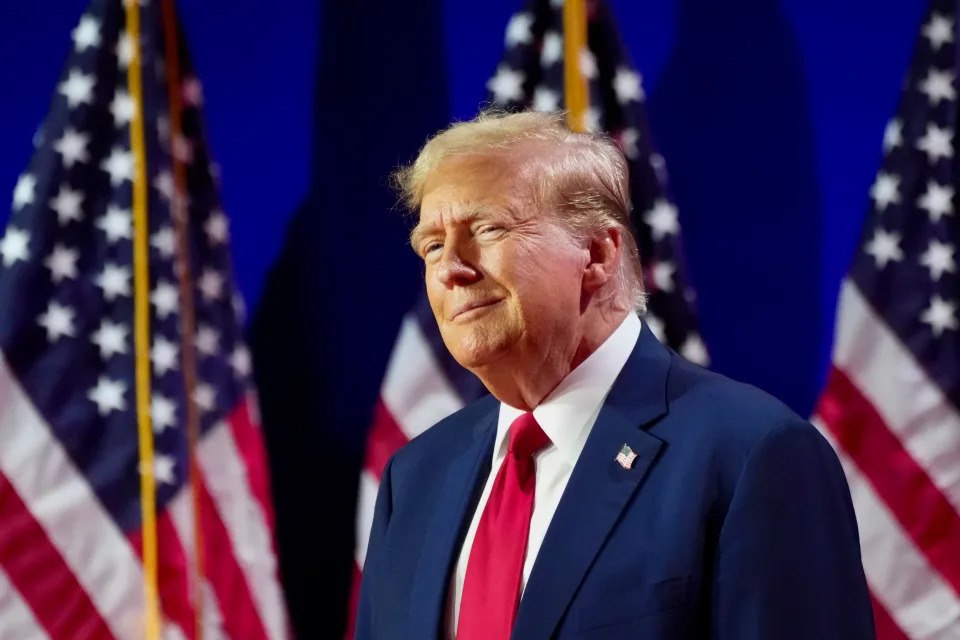 Donald Trump is addressing the Faith and Freedom Road to Majority Conference at the Washington Hilton in Washington, DC, on June 22, 2024 (Photo by Andrew Leyden/NurPhoto via Getty Images).