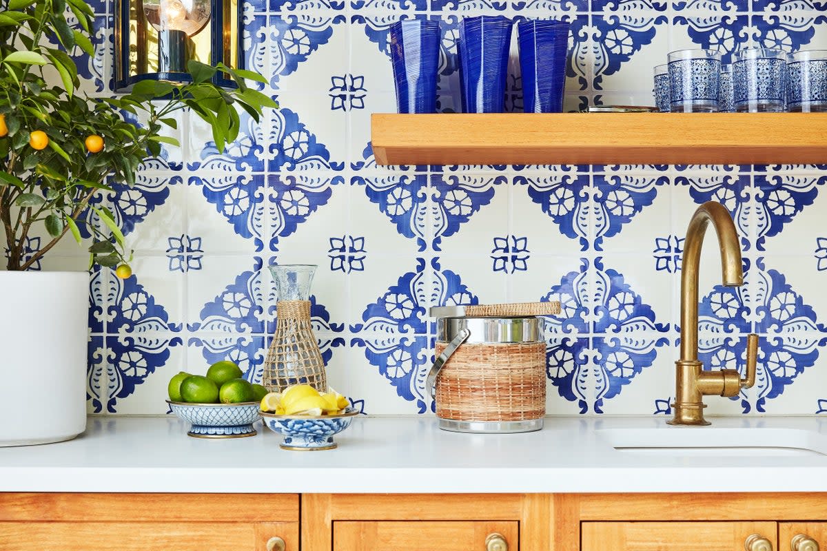 Brighten your kitchen with these tiles from Everett and Blue (Supplied)