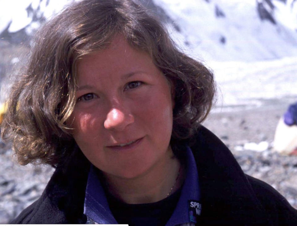 A climber has gone missing on the same peaks his mother Alison (pictured) vanished on in 1995. Photo: PA