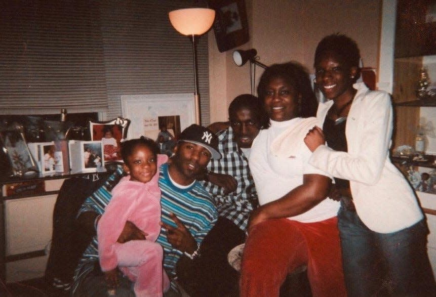 Ronnie, third from the left, with his cousins and a Godsister.