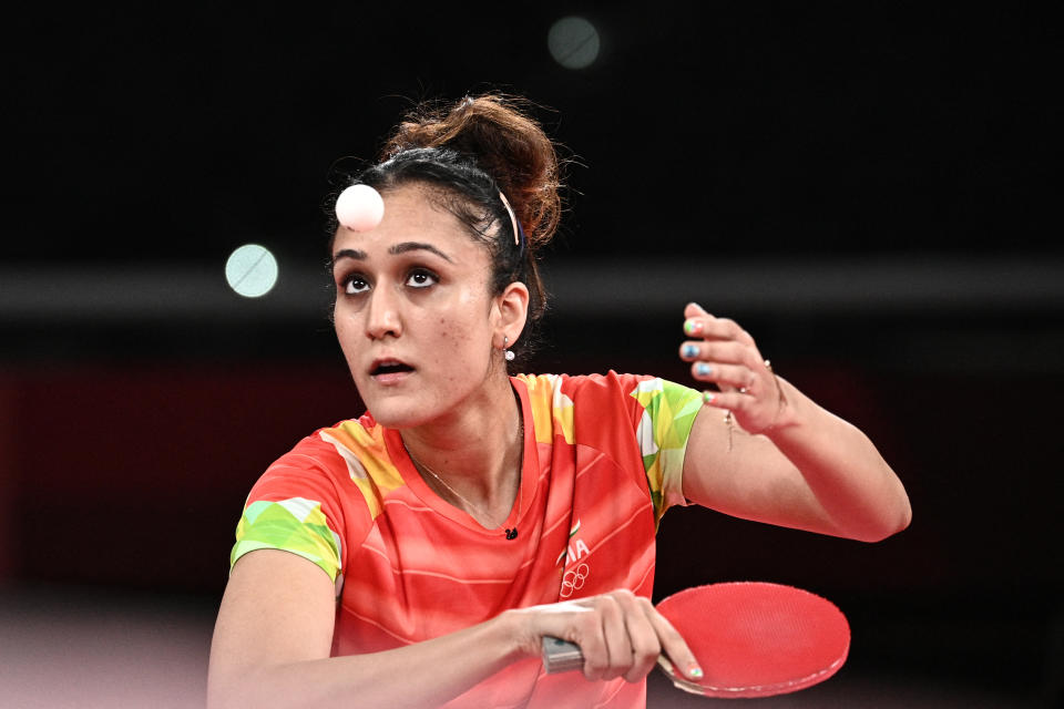 Manika Batra became the first Indian table tennis player to reach the third round in olympics