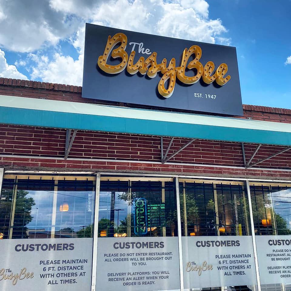 Fill up at the iconic Busy Bee Cafe.