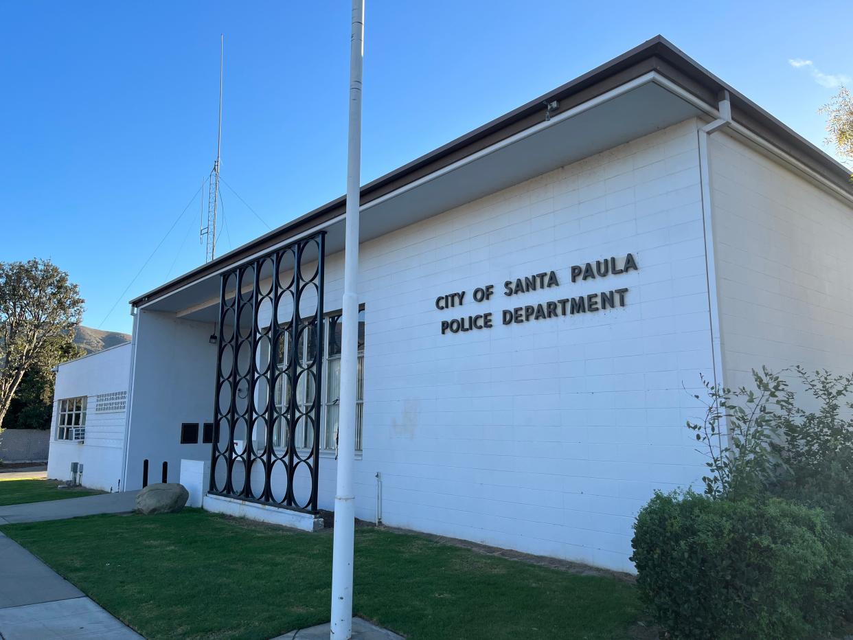 This file photo shows the Santa Paula Police Department headquarters. The department is on the verge of a staffing crisis as half of its sworn officers plan to leave for other police agencies, most of them to the Ventura County Sheriff’s Office.