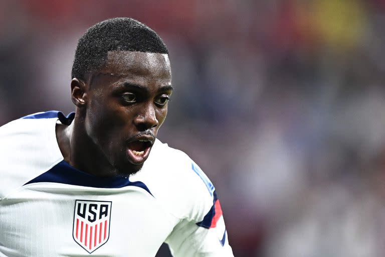 El festejo de Timothy Weah