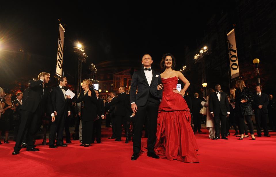 LONDON, ENGLAND - OCTOBER 23: Daniel Craig and Berenice Marlohe attend the Royal World Premiere of 'Skyfall' at the Royal Albert Hall on October 23, 2012 in London, England. (Photo by Eamonn McCormack/Getty Images)