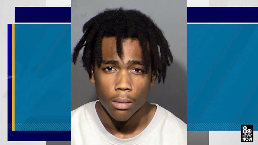 <em>Jzamir Keys, 16, is accused of targeting Probst and capturing the moment they swerved to hit him from behind on video. (LVMPD)</em>