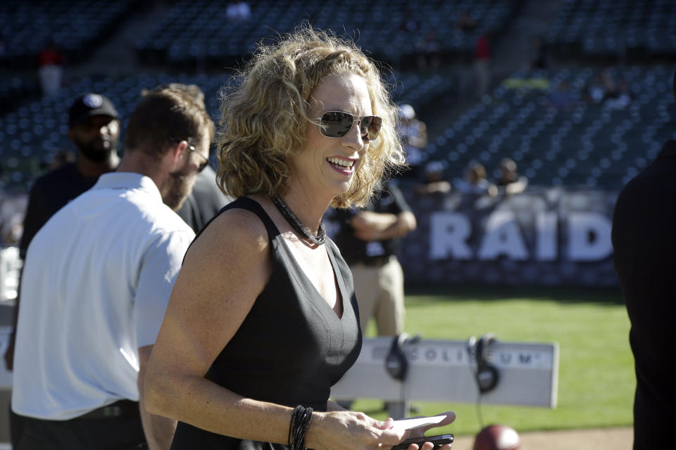 Beth Mowins has called Oakland Raiders preseason games the past few years. (AP)