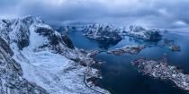 <p>A storm moves in on the snow-covered Lofoten Islands in Norway // April 2016</p>