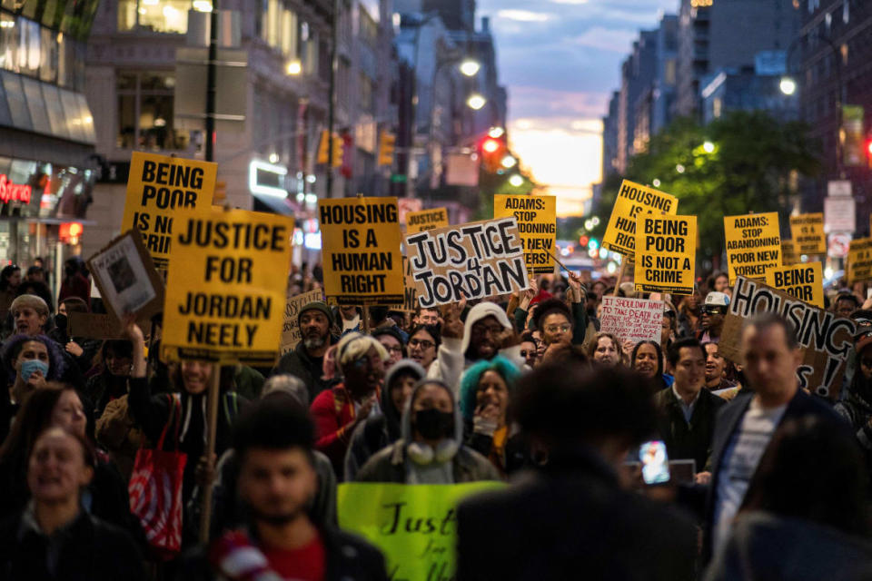 <div class="inline-image__caption"><p>Protests erupted around New York City to protest the death of Jordan Neely.</p></div> <div class="inline-image__credit">Eduardo Muñoz/Reuters</div>