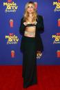 <p>in a barely-there top and body chain at the 2021 Movie & TV Awards.</p>