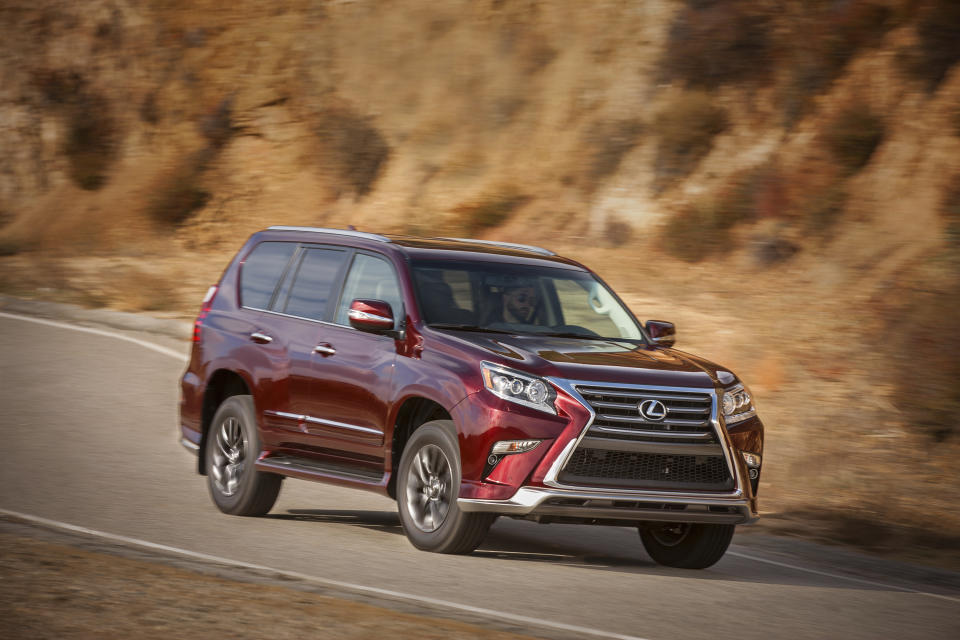 This photo provided by Lexus shows a 2017 Lexus GX 460. The GX is more capable off-road than the typical luxury SUV, and 2017 or older models can usually be purchased for under $30,000. (David Dewhurst Photography/Courtesy of Lexus via AP)