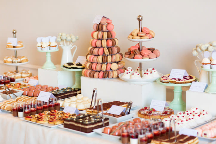 An assortment of desserts.