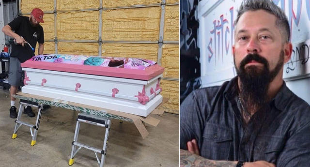 Trey Ganem creates caskets for five children killed in trailer park fire