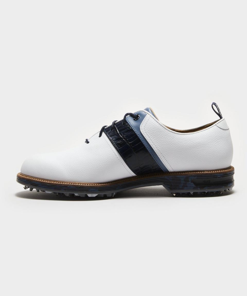 Packard Golf Shoe in White/Navy
