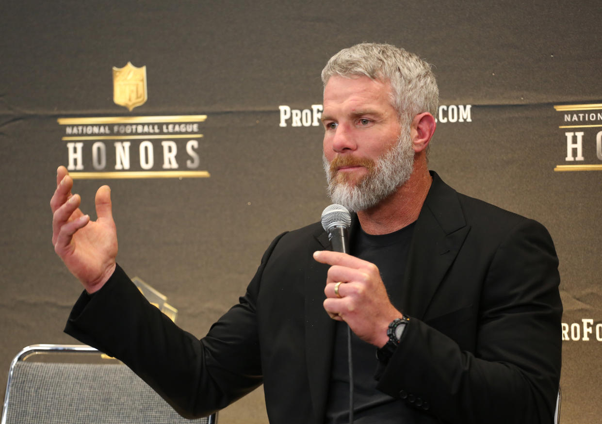 Brett Favre's battle with addiction as a player included three stints in rehab. (AP)