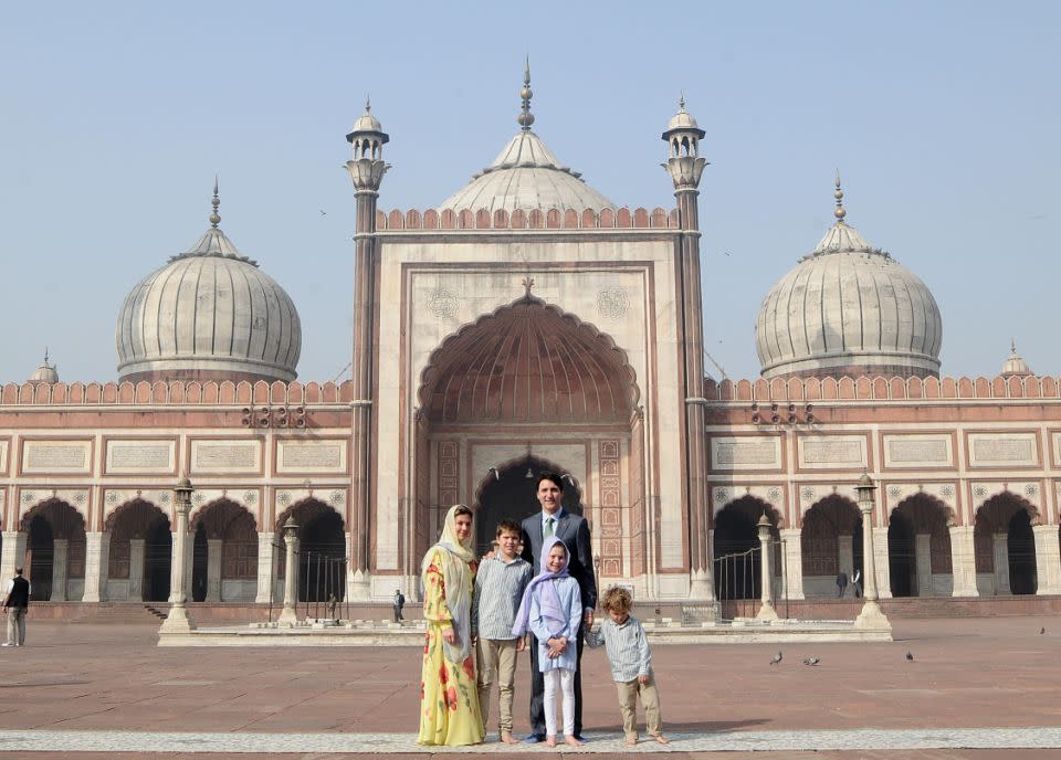 He later couldn't care about being in front of the Jama Masjid. Photo: Getty Images