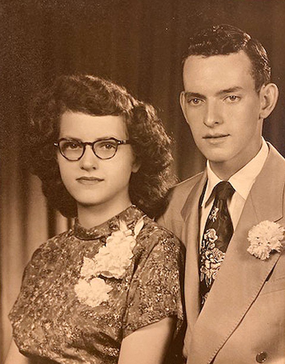 Bill and Norma Wilson on their wedding day, June 19, 1951, at Fonthill, Ky.